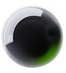Black ball with white line